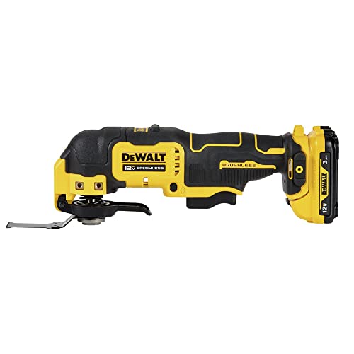 DEWALT XTREME 12V MAX Brushless Cordless Oscillating Tool Kit (DCS353G1) , Yellow DEWALT