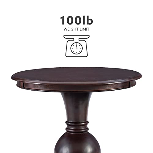 Powell 809-350 Espresso Round Accent Table 26"L x 26"W x 26"H - WoodArtSupply