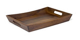 Lipper International Acacia Curved Serving Tray, 19.88" x 14" x 2.5" Lipper International