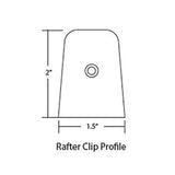 Nuvo Iron RC3 Black Galvanized Steel 2" Traditional Clips-12 Pack Rafter Clips Nuvo Iron