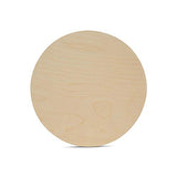 Wood Circle Disc 6 inch Diameter, 1/4 inch Thick, Birch Plywood, 3 Piece Pack of Unfinished Round Wooden Circles for Crafts by Woodpeckers Woodpeckers