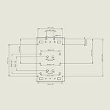 CNC Laser Engraver Module, Lifting Platform Module Engraving Module Sliding Slot Mini Focus Adjusting Holder, Horizontal Hold Down Clamps Hilitand