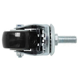 Finnhomy Stem Caster Wheels 2 Inch Heavy Duty Threaded Swivel Casters 1/2" -13 x 1" with Brake Set of 4 Premium Polyurethane Wheels PU Anti-wear Finnhomy