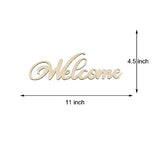 Joyavo 5 Pcs Unfinished Wood Sign Cutout Hello Welcome Thankful Home Love Wooden Letter Sign Block Words Sign for Wreath Crafts Door Hanger Wall Art Joyavo