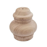 Btibpse 4'' Furniture Legs Wooden Unfinished Bun Feet for Sofa, Chair, Loveseat, Ottoman, Dresser Foot Set of 4 Btibpse