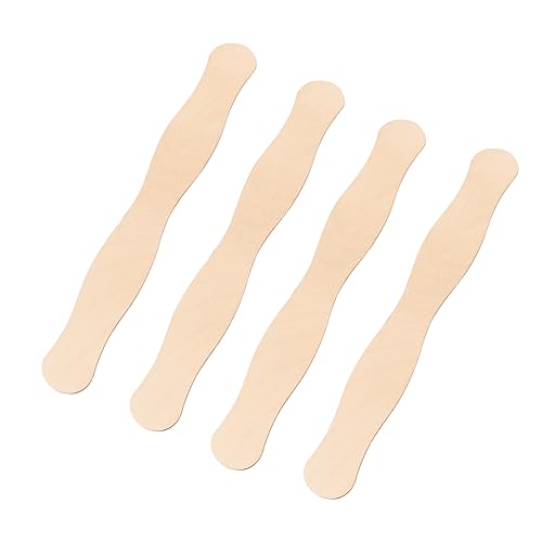 KTOJOY 55 Pcs Wooden Fan Handles 8 inch, Jumbo Craft Sticks for Wedding Programs, or Paint Mixing Crafts Home Art Projects, Classroom Art Supplies KTOJOY