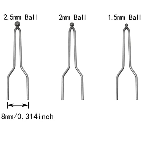 Pyrography Wire Tip ITROLLE 6PCS 3Sizes Wood Burning Ball Tips Wood Burning Tool for 30-50W Adjustable Wood Burning Machine (21, 22, 23) ITROLLE
