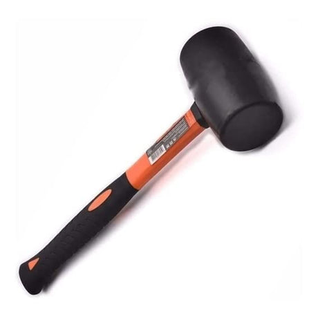 Edward Tools Rubber Mallet Hammer 8 oz - Durable Eco-friendly Rubber Hammer Head for Camping, Flooring, Tent Stakes, Woodworking, Soft Blow Tasks Edward Tools