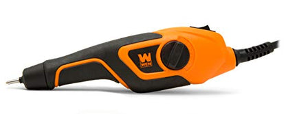 WEN 21D Variable-Depth Carbide-Tipped Engraver for Wood and Metal , Lightweight, Variable Speed, Compact, Orange - WoodArtSupply