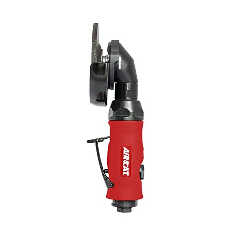 AIRCAT Pneumatic Tools 6340-A: 1.0 HP 4-1/2-Inch Angle Grinder with Spindle Lock 11,000 RPM AIRCAT