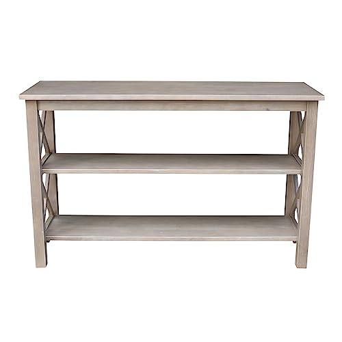 International Concepts Hampton Console Table, Washed Gray Taupe IC International Concepts