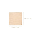 Amosfun 200 Pcs 10mm Wooden Coasters Wood- Burning Blanks Blank Tiles for Crafts Rounds Unfinished Plank Squares Craft- Square Wood Slices Blank Wood Amosfun