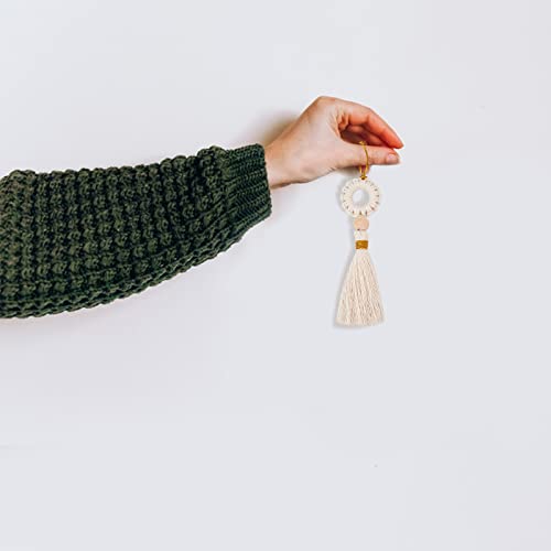 FREEBLOSS 6 Set Christmas Macrame Kit for Beginners Christmas Tree Hanging Ornaments for Holiday Wall Hanging FREEBLOSS