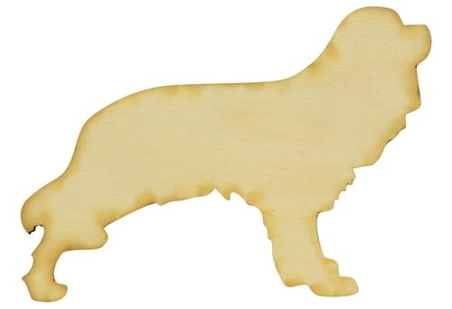 Package of 10, Small 5" X 4" X 1/8" Standing Cavalier Spaniel Wood Cutout for Art & Craft Project, Made in USA - WoodArtSupply