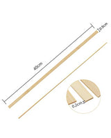 Pllieay 30 Pieces Bamboo Sticks Wooden Craft Sticks Extra Long Sticks for Crafting (15.7 Inches Length × 3/8 Inches Width) Pllieay