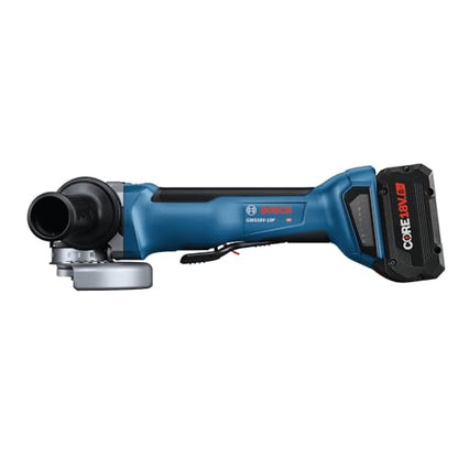 BOSCH GWS18V-10PB14 18V Brushless 4-1/2 – 5 In. Angle Grinder Kit with Paddle Switch and (1) CORE18V® 8 Ah High Power Battery - WoodArtSupply