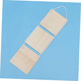 FUNOMOCYA 2 Pcs Rustic Wood Plaque Unfinished Wood Plaque Wood Embellishments for Crafts Store Wood Plaque Wall Display Board Blank Wooden Hanging FUNOMOCYA