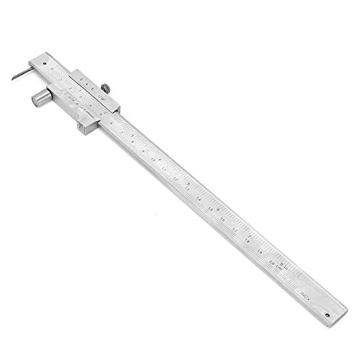 Scribing Caliper, 200mm 8in Dual Scale, Marking Vernier Caliper with Carbide Marking Needle for Scribe on Metal Wood Plastic Hyuduo