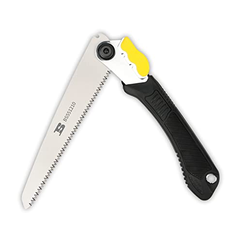 BOSI TOOLS 8 Inch Folding Saw SK5 Blade Heavy Duty Portable Foldable Hand Pruning Saw Handsaw with Triple-bevel Razor Teeth for Camping Pruning B BOSI TOOLS