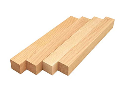 Maple Lumber Square Turning Blanks (4pc) (1.5" x 1.5" x 18") - WoodArtSupply