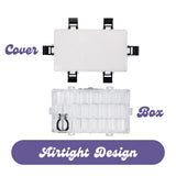 Falling in Art Airtight Paint Palette, 24-Well Storage Palette Box with Thumb Grip, Leakproof Travel Palette Case for Watercolor, Acrylic Paints, Falling in Art