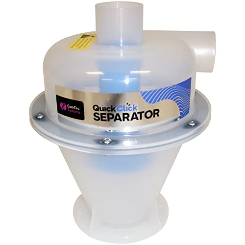 Cen-Tec Systems 97470 Quick Click Dust Collection Separator, Translucent Cen-Tec Systems