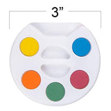 ArtCreativity Mini Paint Palette Watercolor Bulk Set of 24 with Brushes, Mini Party Favors for Toddlers 2-4 Years and gifts for birthday party ArtCreativity