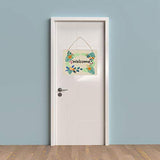 Samanter 3Pack Blank Wood Sign for Craft Unfinished Hanging Wooden Board with Hole DIY Door Wall Decor Holiday Decoration Samanter