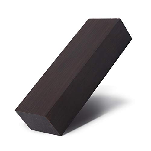 VGEBY DIY Ebony Wood Block, Ebony Wood Lumber Blank DIY Material for Music Instruments Handle Tools 12 * 4 * 2.5 Black Played Accessories Performance