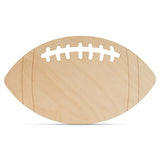 Wooden Football Cutouts 13-inch, Pack of 2 Unfinished Football Signs for Crafts, Lockers, & Football Party Décor, by Woodpeckers Woodpeckers