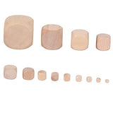 HEALEEP Blank Dice Toy 12pcs Block Toys Crafts for Classroom Creative Wood Foam Wood Blank Toy Blank Wooden Wood Blocks Wooden playset Natural Wood HEALEEP