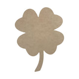 4 Leaf Clover Unfinished Cutout, Wooden Shape, Paintable Wooden MDF, Unfinished Wood Craft, Build-A-Cross Build-A-Cross