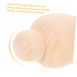 SEWACC 10pcs DIY Puppet Miniature Dolls Childrens Toys Miniature Toys DIY Dolls Pegs Wooden Peg Dolls Wood Peg Doll Bodies Unfinished Wood Toys SEWACC