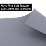 Frddiud Rubber Stamp Sheets for Laser Engraving Machine, 2 PCS A4 Size Engraving Soft Rubber Mats for Laser Cutter to Make Rubber Stamps, Ink Stamp Frddiud