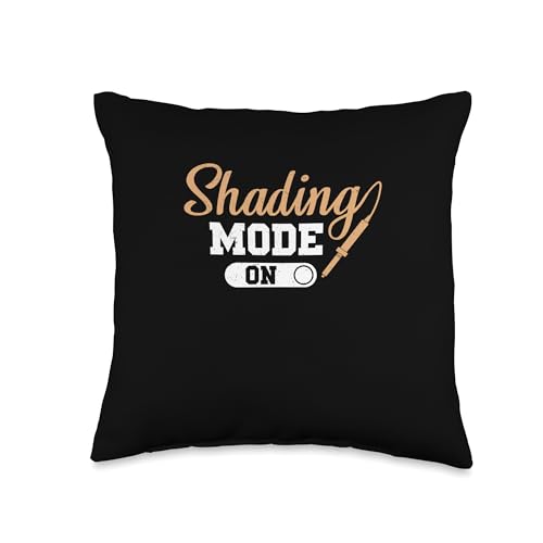 Pyrographer Artist & Woodburner Apparel For Men Woodburning Shading Mode On Funny Pyrography Throw Pillow, 16x16, Multicolor Pyrographer Artist & Woodburner Apparel For Men