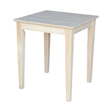International Concepts Tall Shaker End Table, Unfinished OETNAISAN