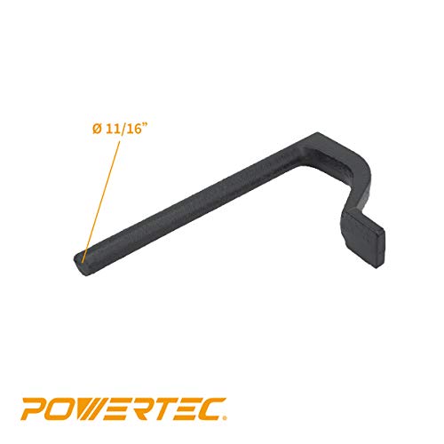 POWERTEC 71528 8 inch Workbench Holdfast Woodworking Bench Dog Hole Clamps, Hold Down Clamps for 3/4" bench dog hole, 2 pack POWERTEC