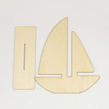 EXCEART 10 Pcs Unfinished Wooden Sailboat Models Nautical Wood Cutouts Nautical Ocean Theme Sailboat Decor for Home School DIY Crafts Projects EXCEART