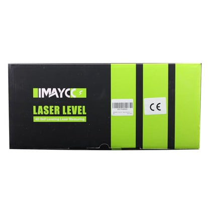 IMAYCC Laser Level, 4x360° Self Leveling Laser Level, 4D Cross Line Laser with Remote Control, Anti-fall Box, Multiple Stands, Rechargeable Batteries - WoodArtSupply