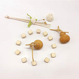 ccHuDE 100 Pcs Blank Wooden Dice Unfinished Wood Dice Wooden Cubes Wooden Square Blocks for DIY Craft Projects 16mm ccHuDE