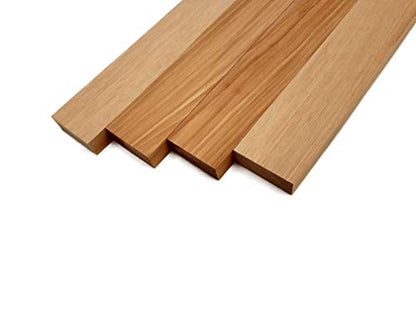 Hickory Lumber Board - 3/4" x 2" (4 Pcs) (3/4" x 2" x 12")