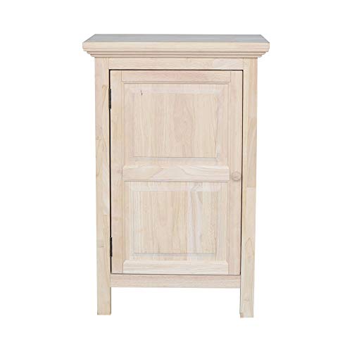 IC International Concepts Single Jelly Cabinet, 36-Inch, Unfinished - WoodArtSupply