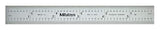 Mitutoyo 182-101, Steel Rule, 6" (4R), (1/8, 1/16, 1/32, 1/64"), 3/64" Thick X 3/4" Wide, Satin Chrome Finish Tempered Stainless Steel Mitutoyo
