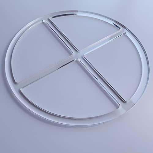 Round 4 Pocket Valet Tray Router Templates, Clear Acrylic Template, Woodworking Router Template Phocaea