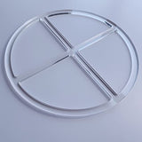 Round 4 Pocket Valet Tray Router Templates, Clear Acrylic Template, Woodworking Router Template Phocaea