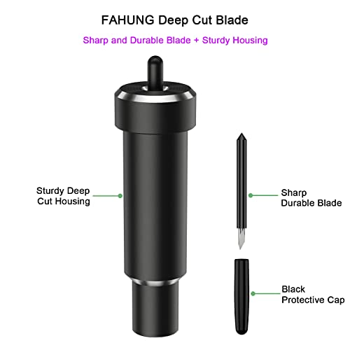 Deep Point Blade and Housing for Maker 3/Maker/Explore 3/Air 2/Air/One/Venture, Deep Cut Blade Cuts Thick Materials-Magnet, Chipboard/Thick FAHUNG