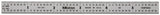Mitutoyo 182-203, Steel Rule, 6" (5R), (1/32, 1/64, 1/10, 1/100"), 1/64" Thick X 1/2" Wide, Satin Chrome Finish Tempered Stainless Steel Mitutoyo
