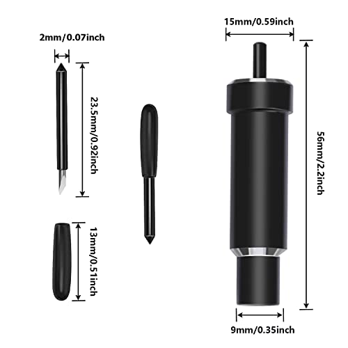 Deep Cut Housing +5 Pcs Deep-Point Blade, AUNKZL Replacement Deep Cut Blade Suitable for Explore Air One/Air/Air 2/ Air 3 / Maker/Maker 3 Cut - WoodArtSupply