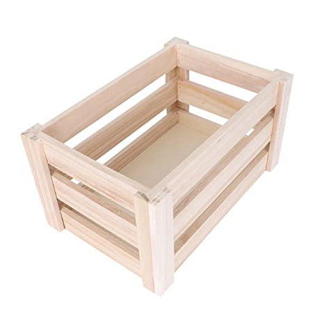 Yardwe Box Vintage Wooden Storage Tablescape Decor Wedding Decoration Rectangle Planters Wooden Rustic Crates Decorative Storage Crates Wooden Yardwe