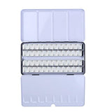 MEEDEN Empty Watercolor Tin Palette, Large Travel Metal Paint Box with 52 Pcs Half Pans MEEDEN